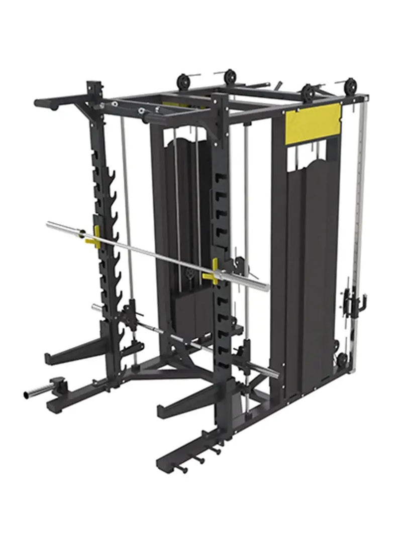 High-Performance Fitness Functional Trainer with Smith Machine - Durable and Versatile Gym
