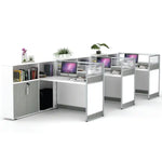 Load image into Gallery viewer, High-Quality 3-Person Workstation, Aluminum Frame
