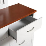 Load image into Gallery viewer, High-Quality MDF White Dressing Table with Mirror