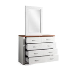 Load image into Gallery viewer, High-Quality MDF White Dressing Table with Mirror