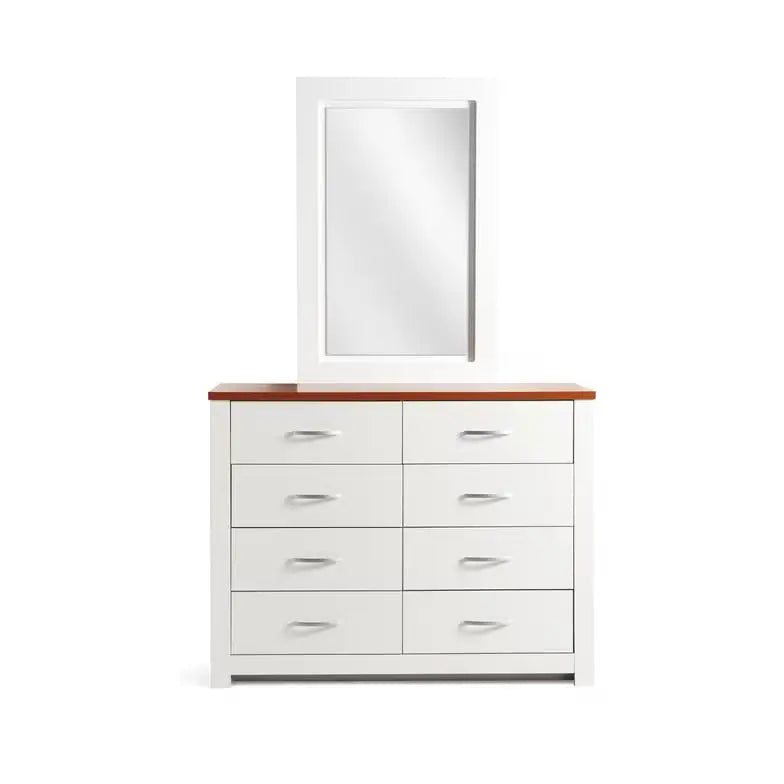 High-Quality MDF White Dressing Table with Mirror