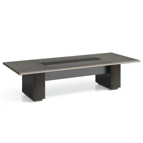 High-Quality Meeting Table with Japanese Technology And Premium Melamine Finish– Wood Color