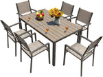 Load image into Gallery viewer, Homall 3 Pieces Patio Furniture Set Outdoor Patio Conversation Textilene Bistro Set Modern Porch Lawn Chairs with Coffee Table for Home and Balcony (Black)
