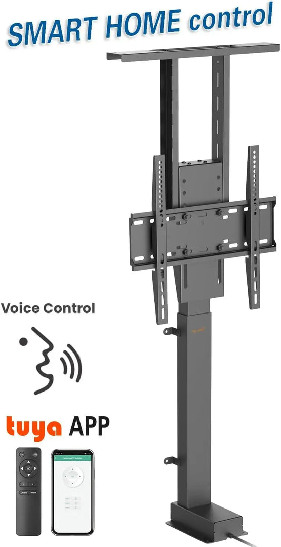 Home Height Adjustable Motorized TV Lift Mount with Remote Control 32"-139