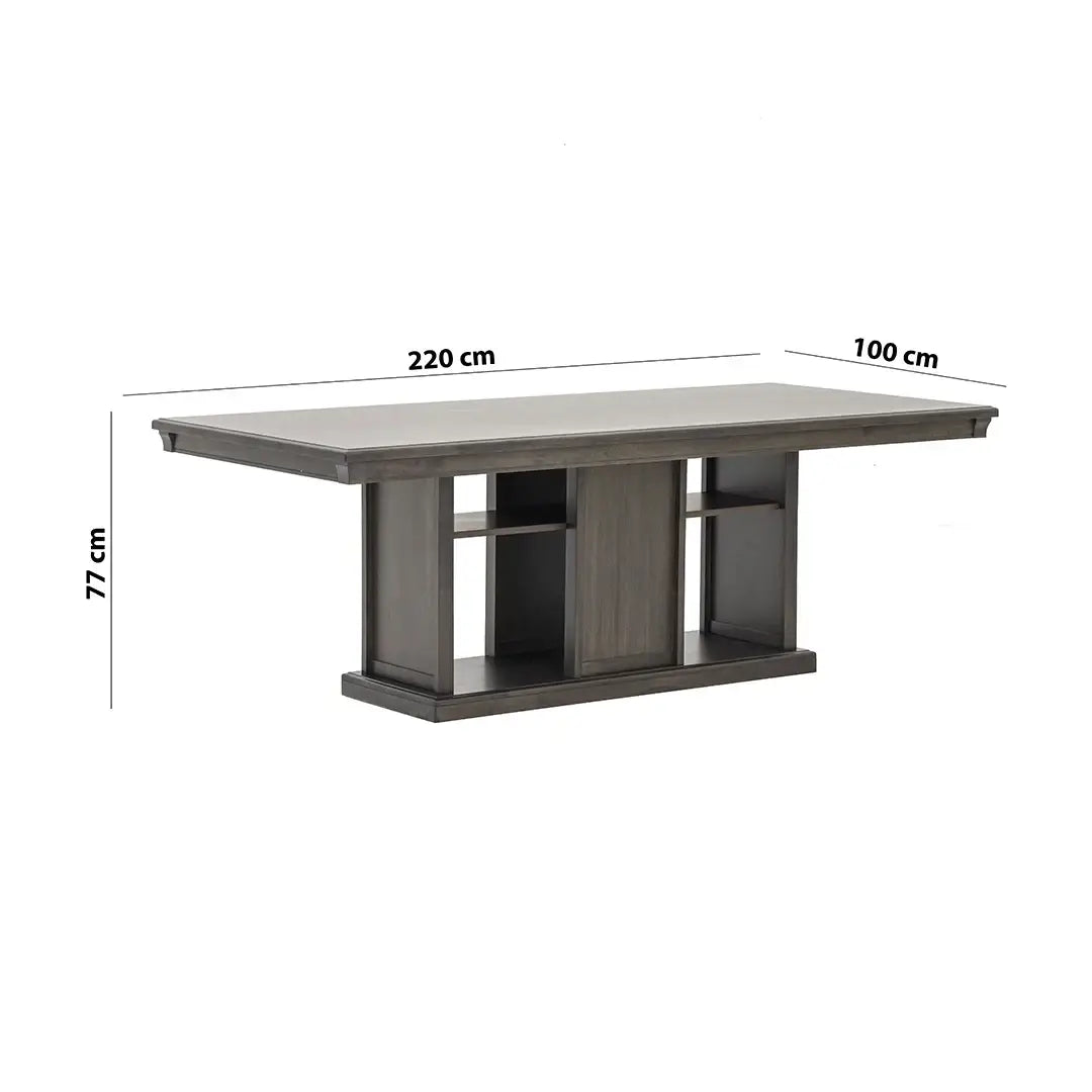Homestead Style 8-Seater Dining Set – Coffee