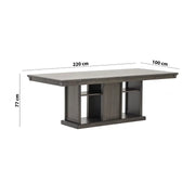 Homestead Style 8-Seater Dining Set – Coffee