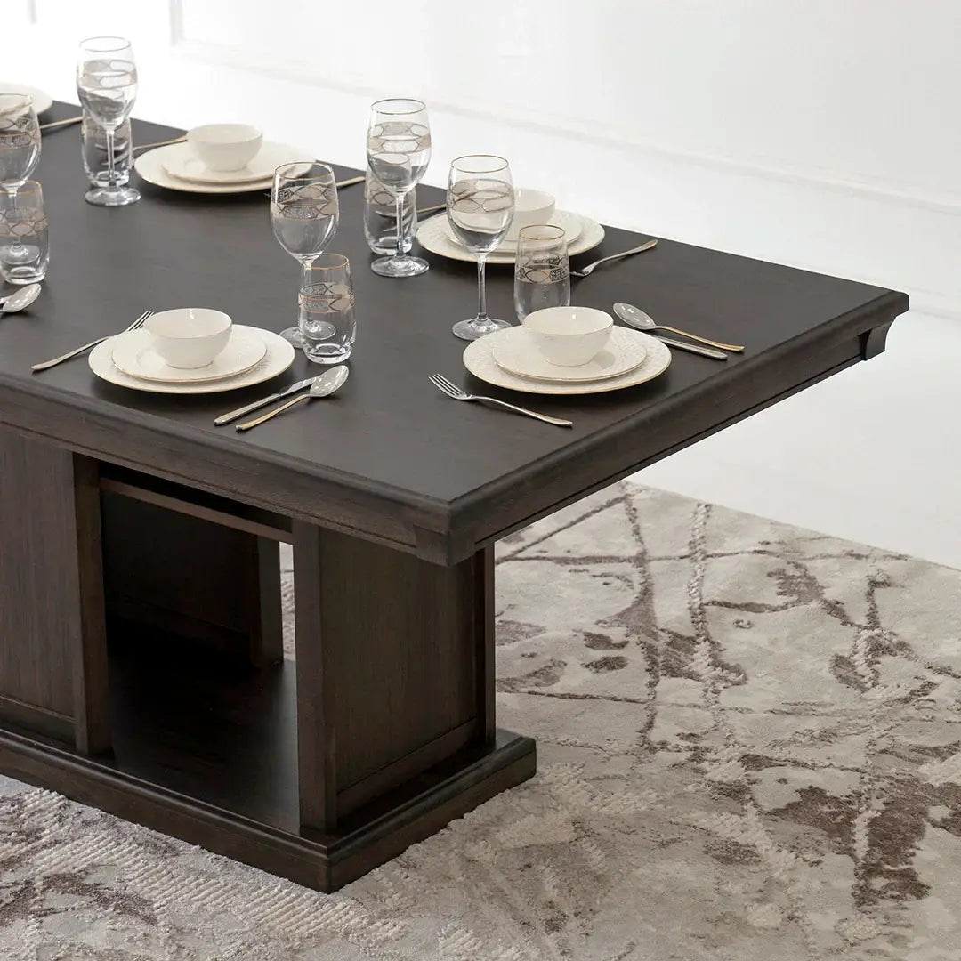 Homestead Style 8-Seater Dining Set – Coffee