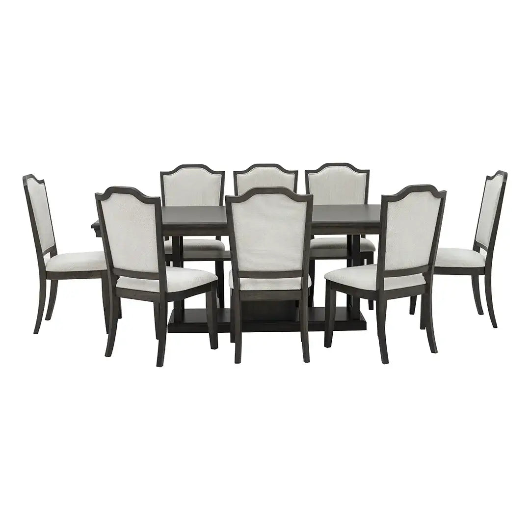 Homestead Style 8-Seater Dining Set – Coffee