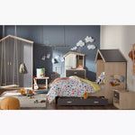 Load image into Gallery viewer, Hut Twin Bed With Two Drawers - 90x190 cm-GCC Home Center