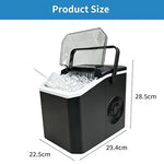 Load image into Gallery viewer, Ice Cube Maker Machine Countertop, Quick Bullet Ice 6 Mins | 12KG Daily Output, 2 Ice Sizes, Self-Cleaning Portable Ice Maker with Accessories for Home, Office, Bar, RV