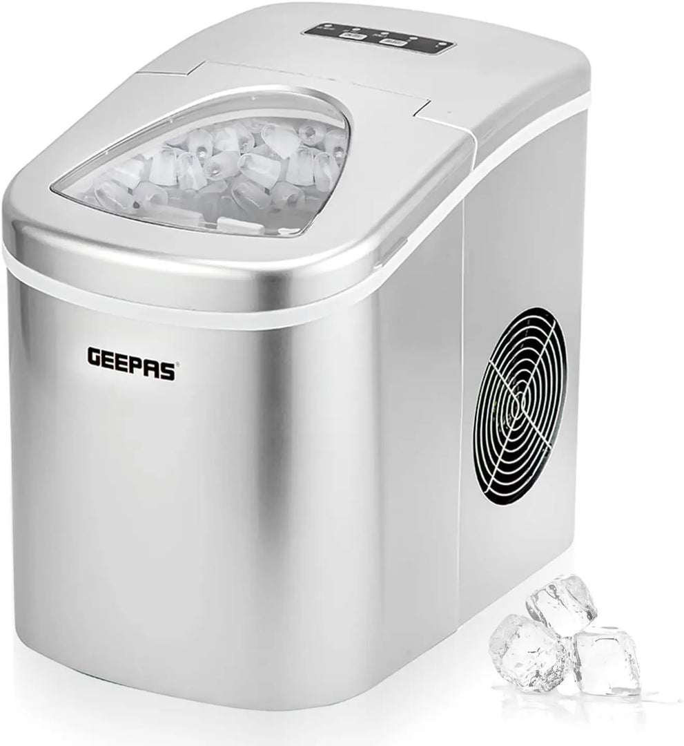 Arabian Mall Portable Countertop Ice Cube Maker (12Kg/24H Output, 2.2L Water Tank, 2 Ice Sizes)