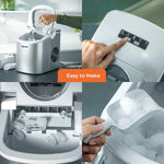 Load image into Gallery viewer, Arabian Mall Portable Countertop Ice Cube Maker (12Kg/24H Output, 2.2L Water Tank, 2 Ice Sizes)