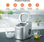 Load image into Gallery viewer, Arabian Mall Portable Countertop Ice Cube Maker (12Kg/24H Output, 2.2L Water Tank, 2 Ice Sizes)