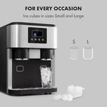 Load image into Gallery viewer, Ice Maker, 3-in-1: Ice Cubes, Crushed Ice, Cold Water, LCD Display, 1.8L Tank