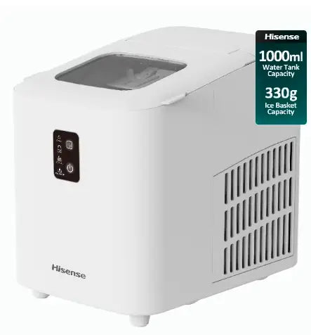 Ice Maker, Automatic Ice Making, Portable And Compact, Fast Ice Making, 2 Sizesice Cubes, Transparent View Window, Self-Cleaning 0.01 W ICM2011B White