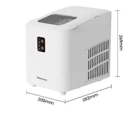 Ice Maker, Automatic Ice Making, Portable And Compact, Fast Ice Making, 2 Sizesice Cubes, Transparent View Window, Self-Cleaning 0.01 W ICM2011B White