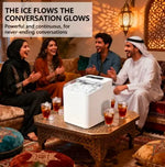 Load image into Gallery viewer, Ice Maker Countertop, Mini Portable Ice Machine, 8 Bullet Ice in 6 Mins, 12KG/Day, 2 Ice Sizes, Self-Cleaning, Energy Saving, Compact for Small Space, Kitchen, Office, RV, Party