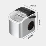 Load image into Gallery viewer, Ice Maker Countertop, Mini Portable Ice Machine, 9 Cubes in 7 Mins, 12KG/Day, Self-Cleaning, Energy Saving, Compact for Small Space, Kitchen, Office, RV, Party,BH-14, Silver