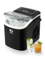 Load image into Gallery viewer, Arabian Mall Portable Countertop Ice Maker with Handle – 12kg/24H Bullet &amp; Nugget Style (Black)