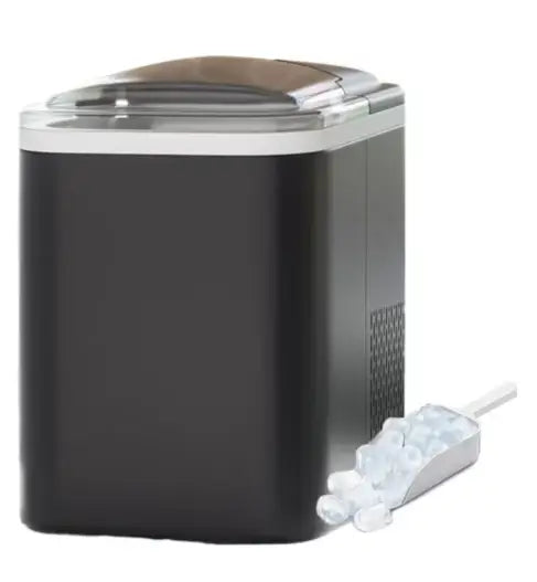 Ice Maker for Home Kitchen Office Party, Stainless Steel, Silver, 12kg/24H Output with 2 Ice Sizes 9 Cubes in 8 Mins