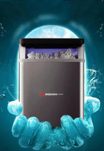 Load image into Gallery viewer, Ice Maker Machine, 15kg/24H Ice Production, Fast Ice Ready in 6-8 Minutes, 2 Ice Sizes, Auto Cleaning Function, Stainless Steel Countertop Ice Maker with LED Indicators