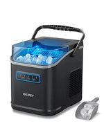 Load image into Gallery viewer, Ice Maker with Ambient Lights Self-Cleaning Ice Maker Machine | Clear View Ice Machine Countertop, Ice in 6Mins, 26 lbs/Day, 2 Sizes of Bullet Ice for Apartment/Kitchen/Office/Home Bar
