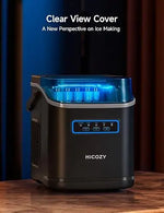 Load image into Gallery viewer, Ice Maker with Ambient Lights Self-Cleaning Ice Maker Machine | Clear View Ice Machine Countertop, Ice in 6Mins, 26 lbs/Day, 2 Sizes of Bullet Ice for Apartment/Kitchen/Office/Home Bar
