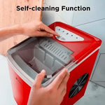 Load image into Gallery viewer, Ice Makers Countertop, 9 Cubes Ready in 6 Mins, 26lbs in 24Hrs, Self-Cleaning Ice Machine with Ice Scoop and Basket, 2 Sizes of Bullet Ice for Home Kitchen Office Bar Party