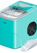 Load image into Gallery viewer, Ice Makers Countertop, 9 Cubes Ready in 6 Mins, 26lbs in 24Hrs, Self-Cleaning Ice Machine with Ice Scoop and Basket, 2 Sizes of Bullet Ice for Home Kitchen Office Bar Party