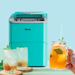 Load image into Gallery viewer, Ice Makers Countertop, 9 Cubes Ready in 6 Mins, 26lbs in 24Hrs, Self-Cleaning Ice Machine with Ice Scoop and Basket, 2 Sizes of Bullet Ice for Home Kitchen Office Bar Party