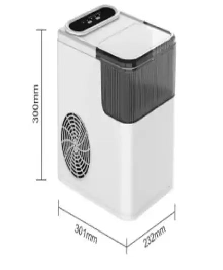 Ice Making Machine, Portable Countertop Automatic Bullet Ice Cube Maker with 1.4L Water Tank, Makes 9 Cubes in 6 to 8 Minutes, Self-Cleaning, 12KG/24H for Home, Office, Kitchen, Party, UK Plug
