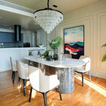 Load image into Gallery viewer, Impero Two Tone Marble Dining Table-GCC Home Center