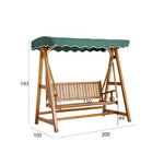 Load image into Gallery viewer, Indonesian Teak Wood Relax Swing Bench