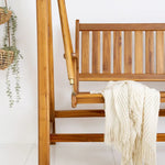 Load image into Gallery viewer, Indonesian Teak Wood Relax Swing Bench