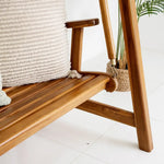Load image into Gallery viewer, Indonesian Teak Wood Relax Swing Bench