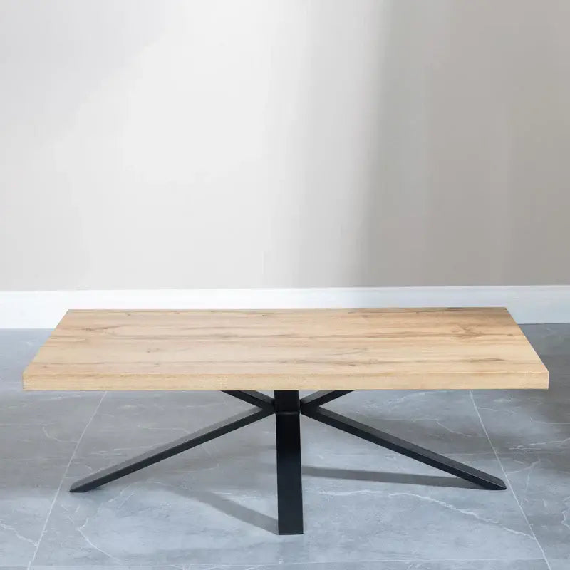 Industrial Coffee Table with Black Spider Legs