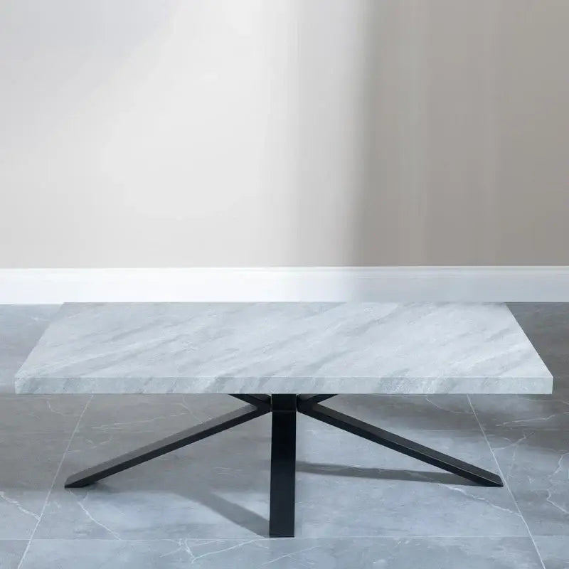 Industrial Coffee Table with Black Spider Legs