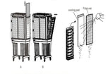 Load image into Gallery viewer, Industrial Outdoor Air Cooler 10000 m³/h | 125L Water Tank | 300W Portable Evaporative Cooler