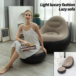 Load image into Gallery viewer, Inflatable Sofa, 116 x 98 x 83cm Inflatable Lounge Chair, Air Couch Footrest, Lazy Necessity Furniture-GCC Home Center
