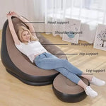 Load image into Gallery viewer, Inflatable Sofa, 116 x 98 x 83cm Inflatable Lounge Chair, Air Couch Footrest, Lazy Necessity Furniture-GCC Home Center