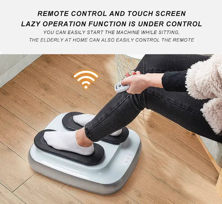 Intelligent Leg Massager Step Machine for Rehabilitation and Rhythm Vibration Aerobic Training