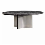 Load image into Gallery viewer, Intimate Design Elegant Luxury Style Marble Top Round Dining Table - Black