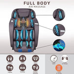 Load image into Gallery viewer, iRest A306 Massage Chair, Full Body Zero Gravity Recliner with AI Voice Control, SL Track, Bluetooth, Yoga Stretching, Foot Rollers, Airbags, Arm Rest, Cushion Availability, Heating (Brown)