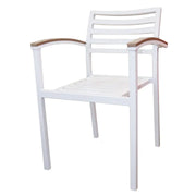 Jilphar Furniture Aluminum White Outdoor Chair JP1288-GCC Home Center
