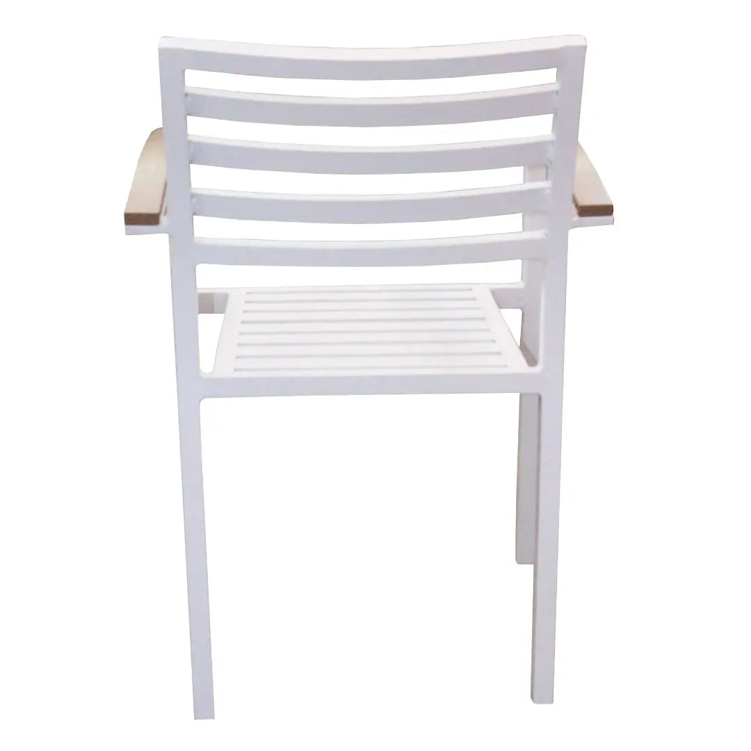Jilphar Furniture Aluminum White Outdoor Chair JP1288-GCC Home Center