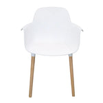 Load image into Gallery viewer, Jilphar Furniture Dining Chair with Wooden Leg- Black JP1267-GCC Home Center