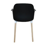 Load image into Gallery viewer, Jilphar Furniture Dining Chair with Wooden Leg- Black JP1267-GCC Home Center