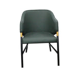 Load image into Gallery viewer, Jilphar Furniture Luxury Leather Dining Chair with Metal Legs JP1292-GCC Home Center