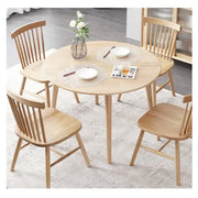Jilphar Furniture Oiled Walnut Wood Spindle Back Dining Chairs JP1308 only(1 piece chair)-GCC Home Center