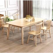 Jilphar Furniture Oiled Walnut Wood Spindle Back Dining Chairs JP1308 only(1 piece chair)-GCC Home Center